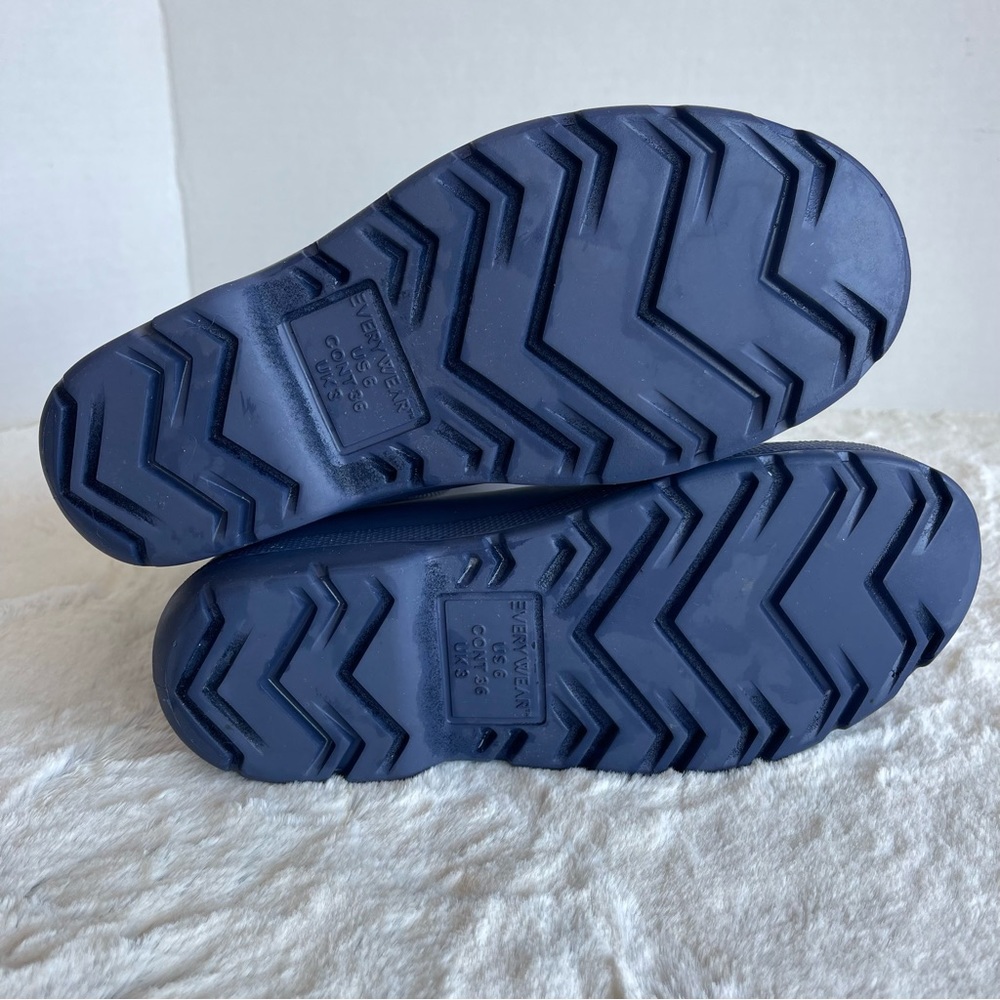 Women’s Chelsea Ankle Rain Boots Blue Navy Size 6 - Picture 7 of 13